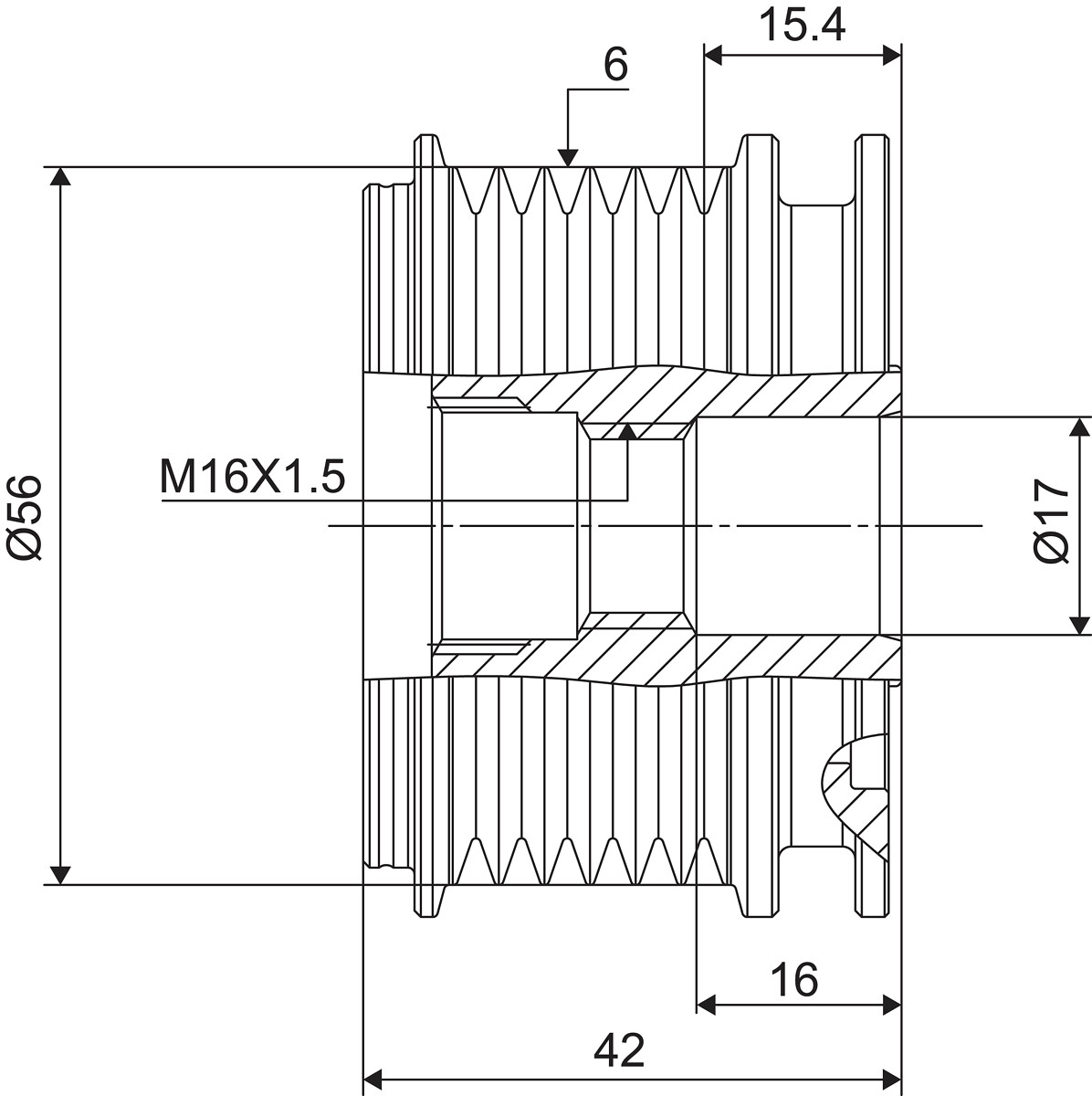 DISPOSITIVO RUOTA LIBERA ALTERNATORE
